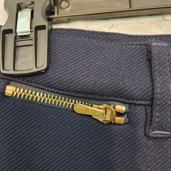 ST. JOHN Sportswear Santana Knit Navy Slacks Straight Leg Women's Pants 6 - Picture 5 of 7